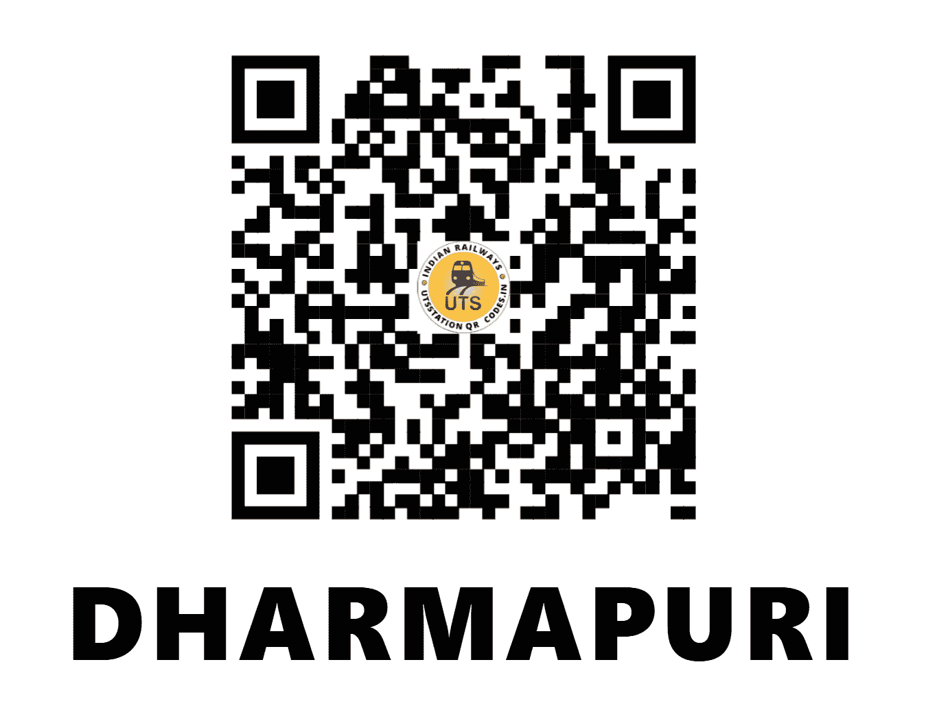 UTS QR Code for DHARMAPURI - DPJ - SW (TAMIL NADU)